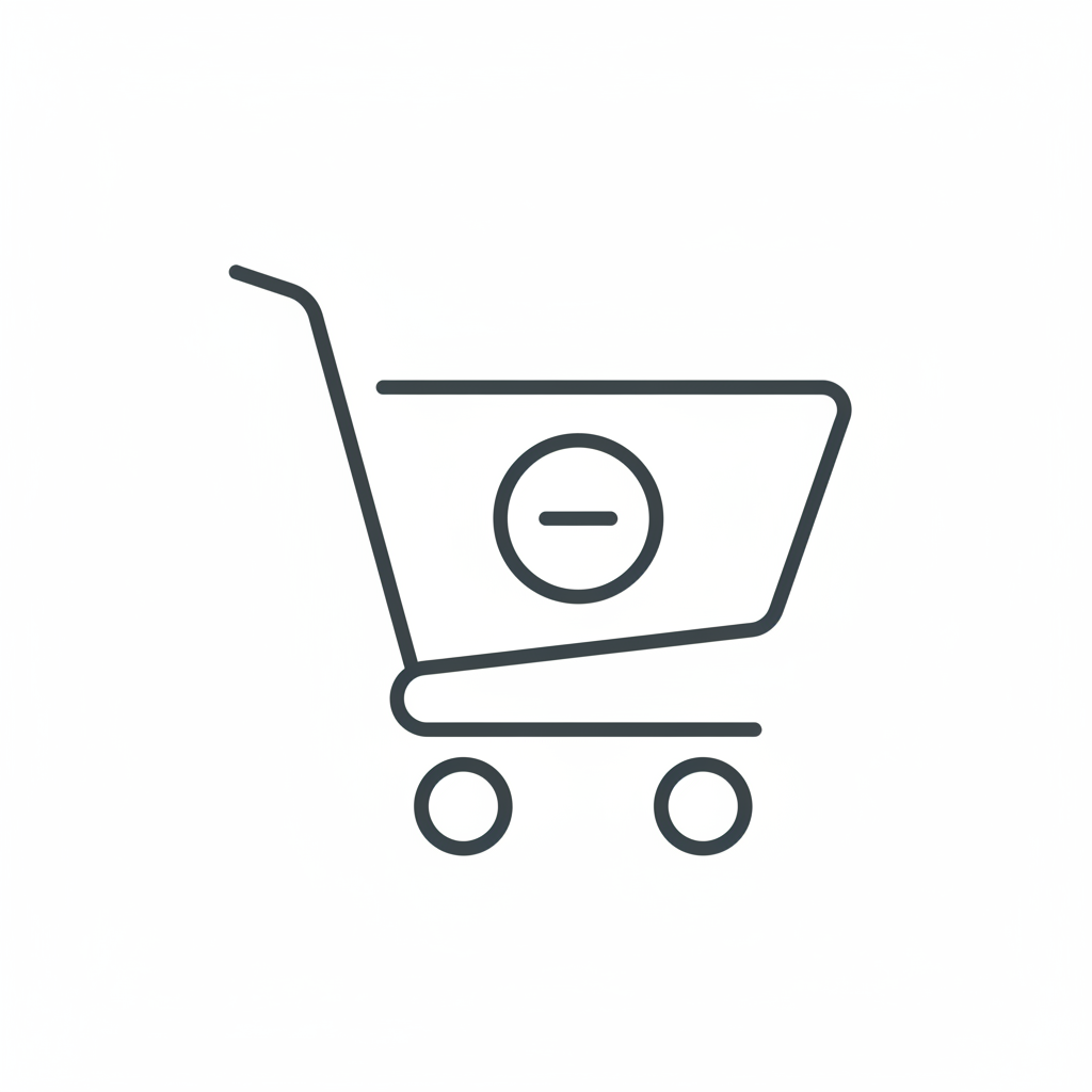 ikonka koszyka z zakupami na stronie internetowej